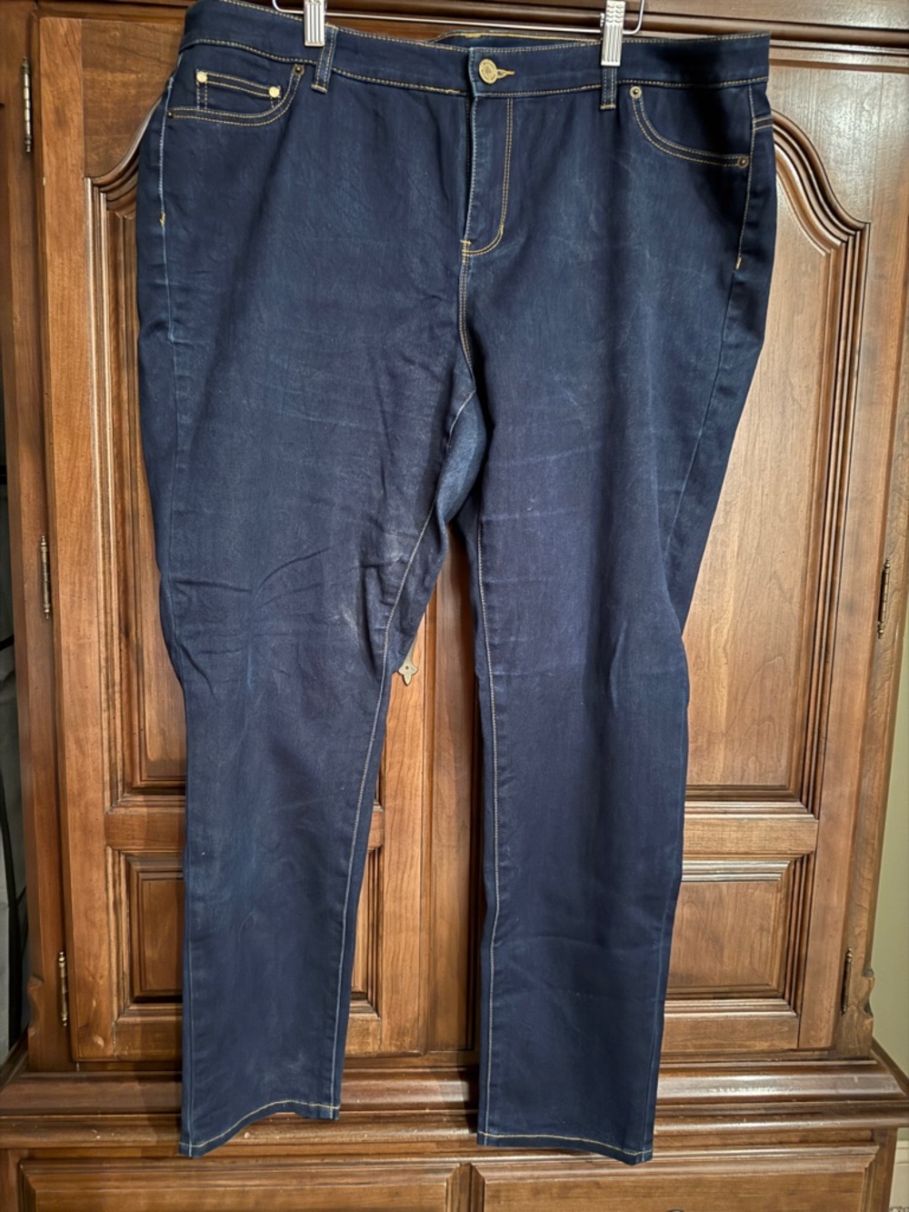 Michael Kors Dark Denim Jeggings with Contrast Stitching - size 20W